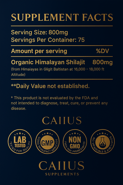Pure Himalayan Shilajit Resin™